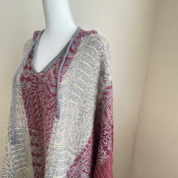 Vintage Havana hooded poncho sweater Medium - Picture 3 of 11